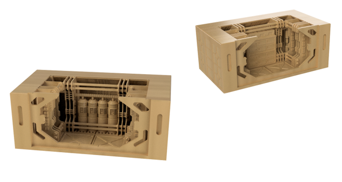 Service Corridor Header Rebel Ship Service Corridors | 3D Printable Sci-Fi Star Wars Terrain ...