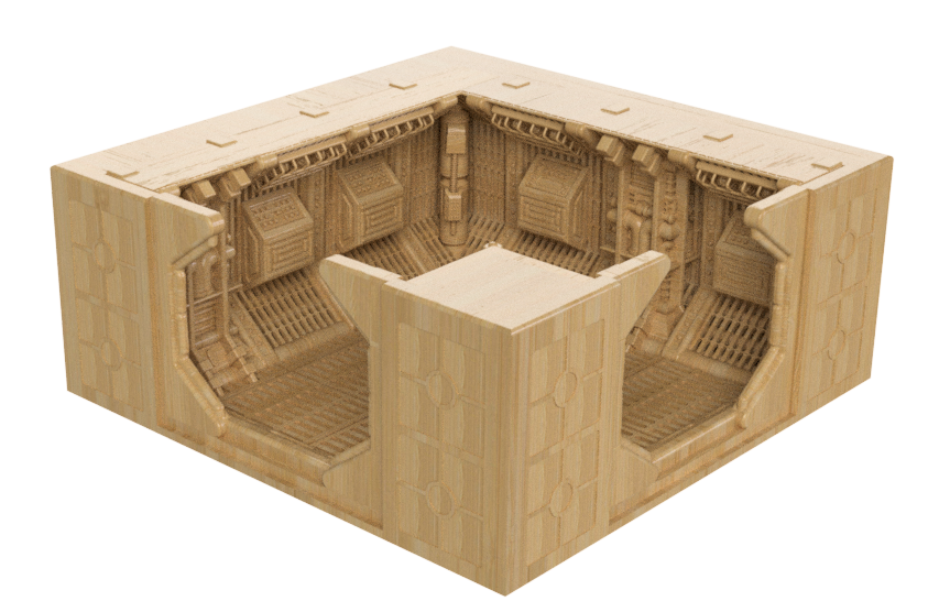 lv427-designs lower nostromo corridor 3d printed-2-way