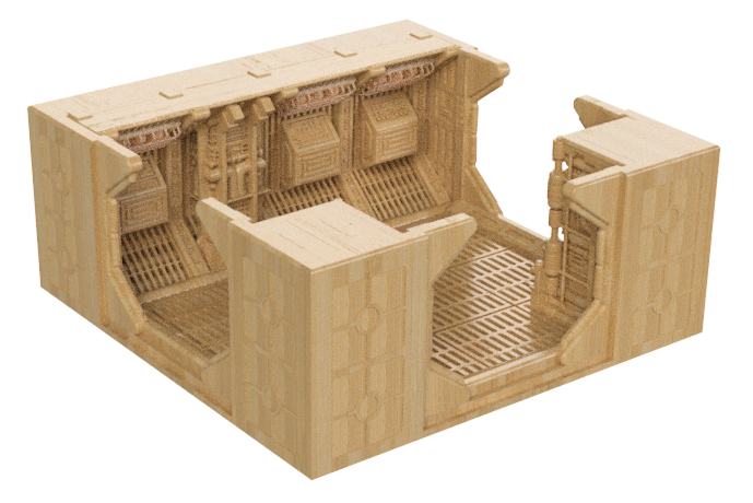 lv427-designs lower nostromo corridor 3d printed-3-way1