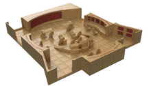 Load image into Gallery viewer, a star trek bridge 3d printable sci fi terrain1