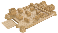Load image into Gallery viewer, 3d printable sci fi terrain aliens covenant lander large ship platform with cargo for sci fi games1 stl 