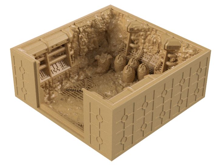 Alien Corridor Deadend with Colonists – Lv427Designs