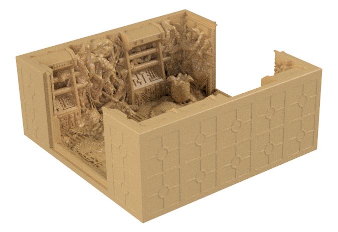 Alien Corridor Straight with Colonists – Lv427Designs