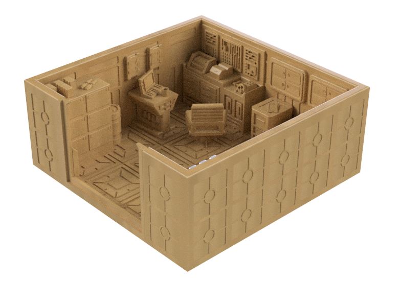 First Aid Room | Modular Sci-Fi Terrain STL – Lv427Designs