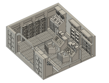 Load image into Gallery viewer, Lv427-designs - Sci Fi Corridor Terrain - Control Room STL