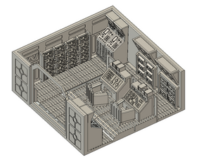 Lv427-designs - Sci Fi Corridor Terrain - Control Room STL