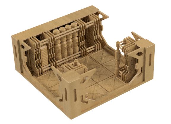 Service Corridor Header Rebel Ship Service Corridors | 3D Printable Sci-Fi Star Wars Terrain ...
