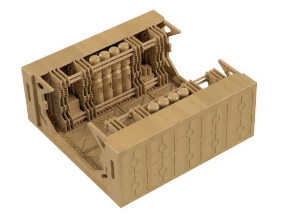 Service Corridor Header Rebel Ship Service Corridors | 3D Printable Sci-Fi Star Wars Terrain ...